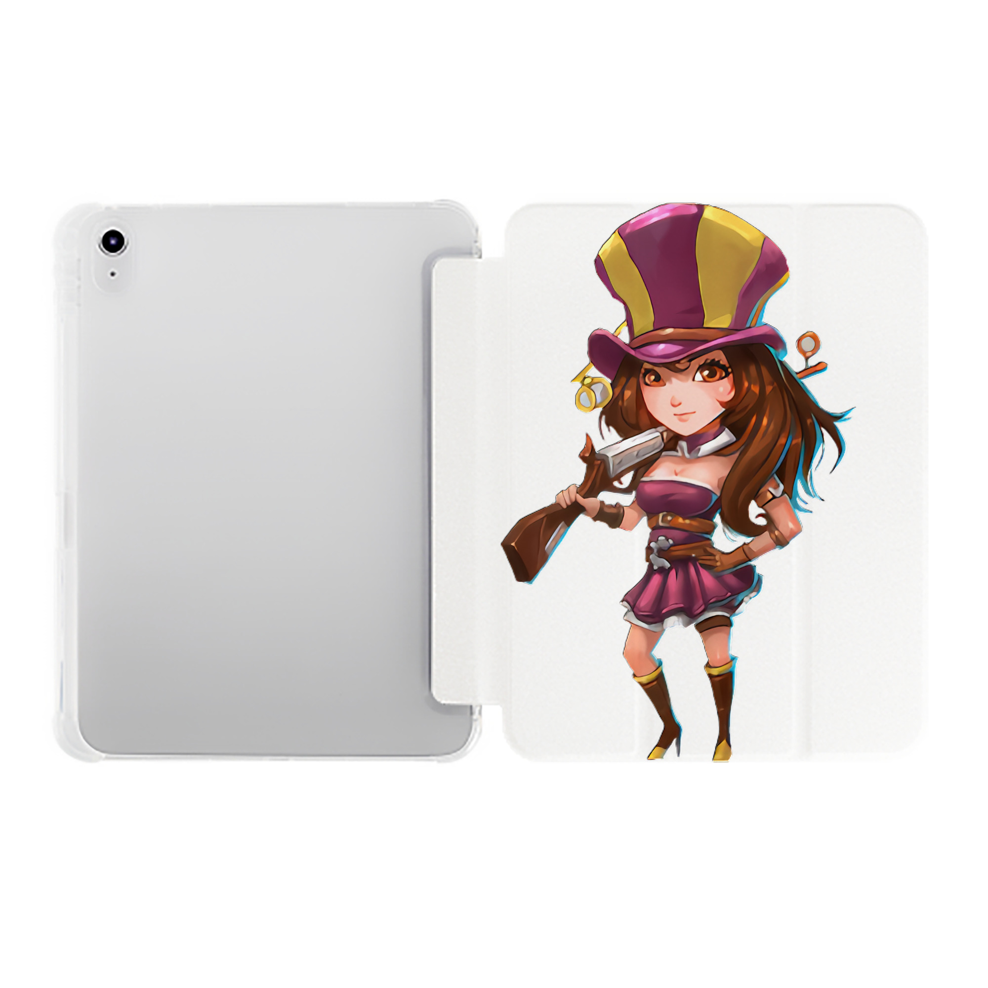 （画像用） リーグ・オブ・レジェンド League of Legends LOL IPad ケース ペン収納付き 三つ折りスタンド PUレザー×シリコン 対応機種9.5/10.5/10.9インチ